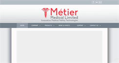 Desktop Screenshot of metiermedical.com